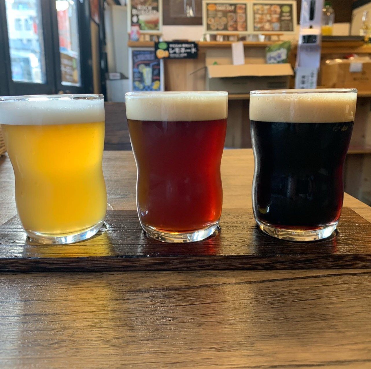 3種類のクラフトビール